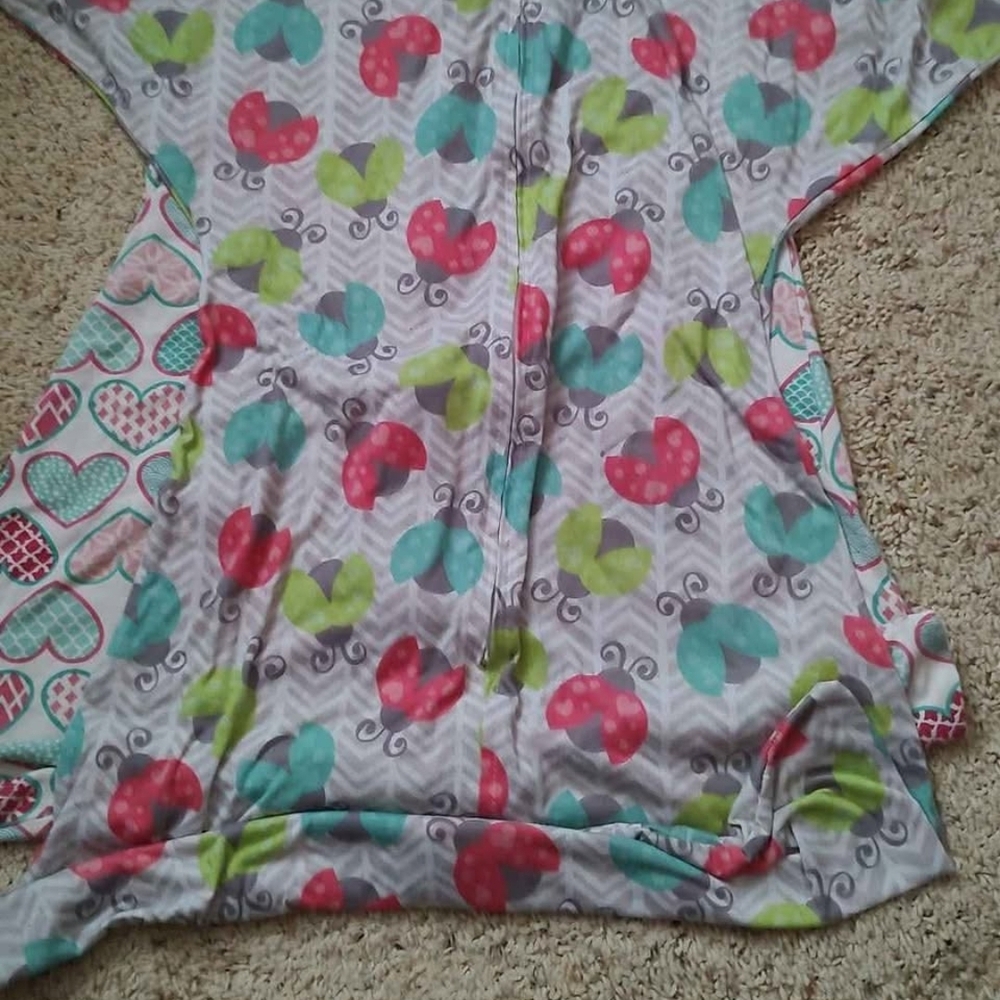 Charming Heart Pattern Kids Nightgown